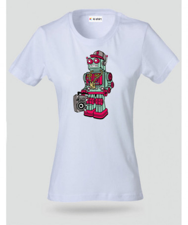 robotboombox T-shirt Basic Donna
