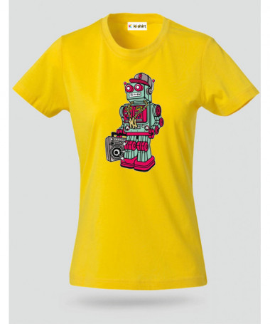 robotboombox T-shirt Basic Donna