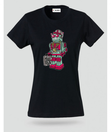 robotboombox T-shirt Basic Donna