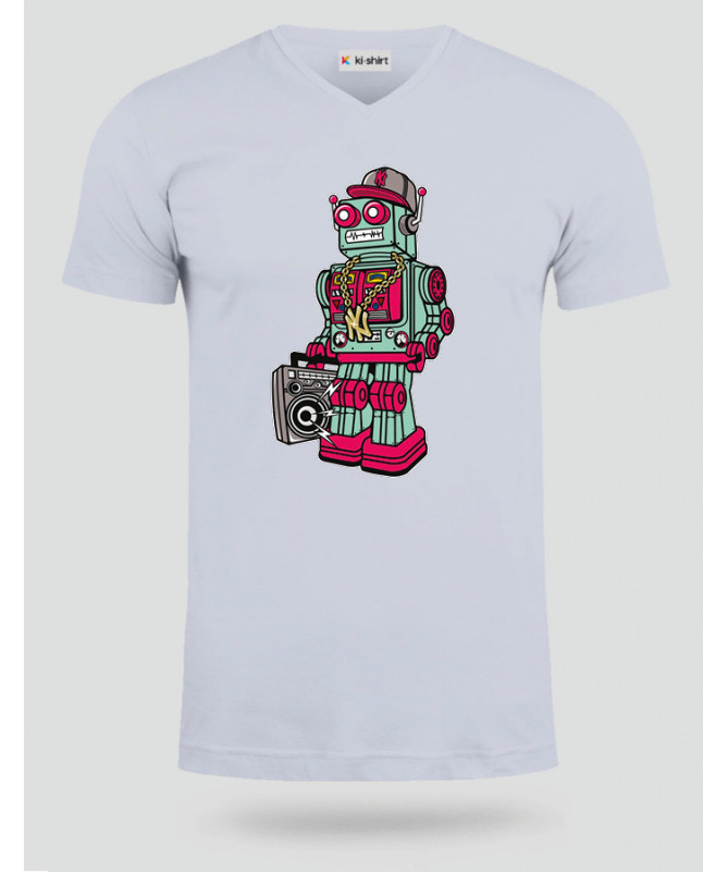 robotboombox T-shirt Scollo V