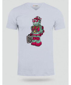 robotboombox T-shirt Scollo V