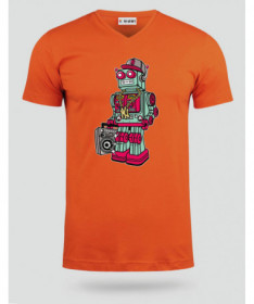 robotboombox T-shirt Scollo V