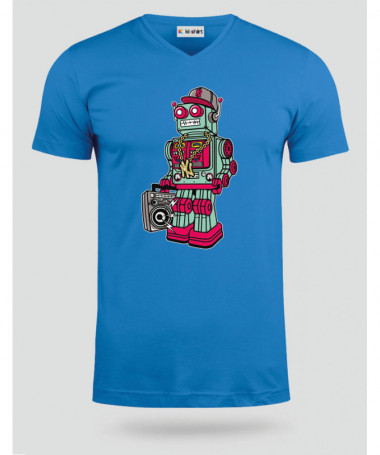 robotboombox T-shirt Scollo V