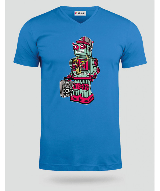 robotboombox T-shirt Scollo V
