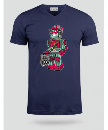 robotboombox T-shirt Scollo V