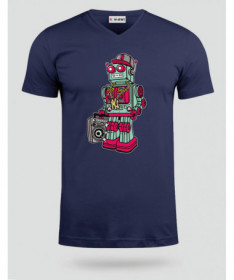 robotboombox T-shirt Scollo V