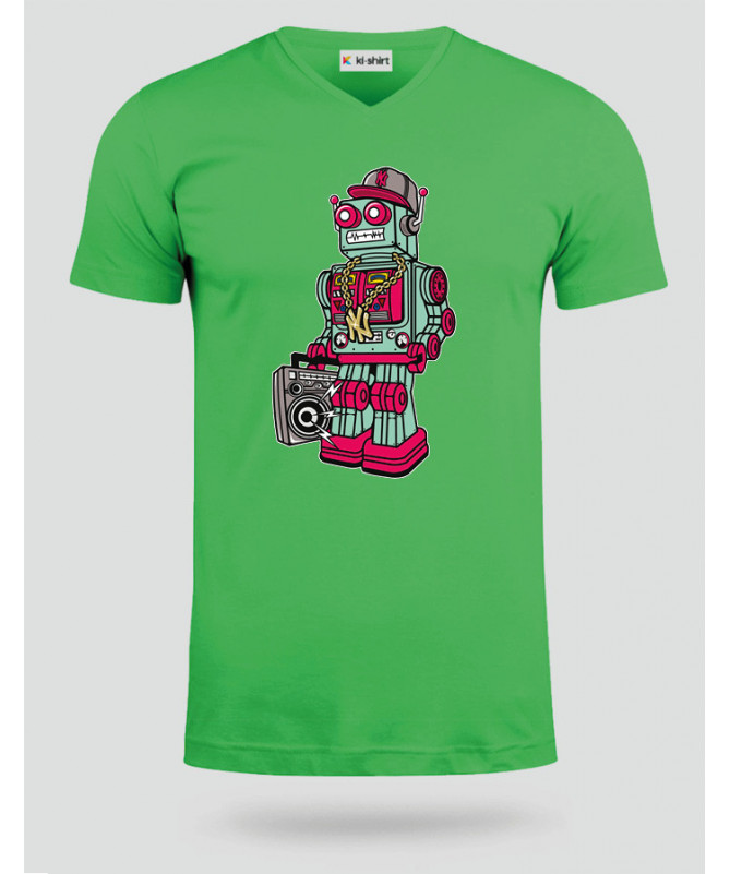 robotboombox T-shirt Scollo V