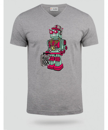 robotboombox T-shirt Scollo V