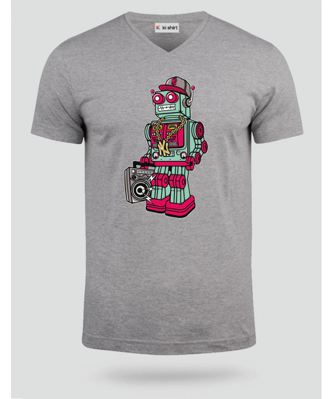 robotboombox T-shirt Scollo V