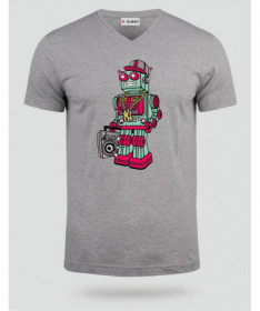robotboombox T-shirt Scollo V