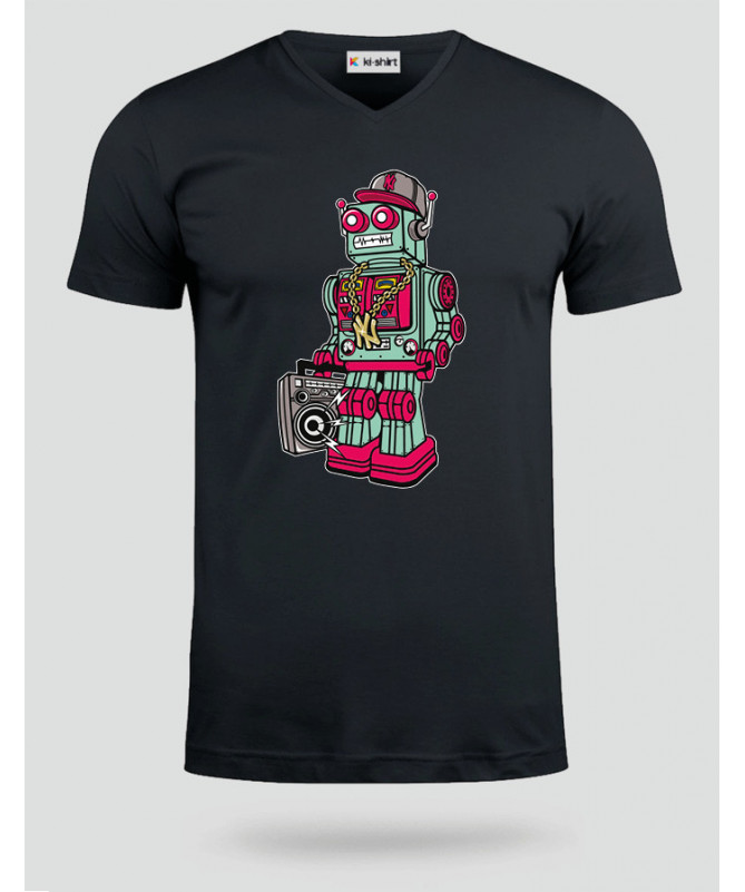 robotboombox T-shirt Scollo V