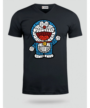 roboticat T-shirt Scollo V