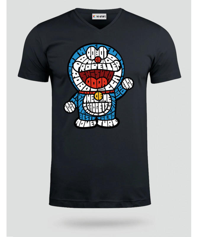 roboticat T-shirt Scollo V